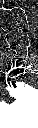 NAKLEJKA NA ŚCIANĘ FOTOTAPETA 75x250 MAPA