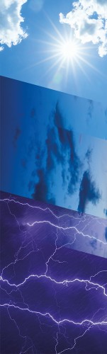 NAKLEJKA NA ŚCIANĘ FOTOTAPETA 75x250 POGODA