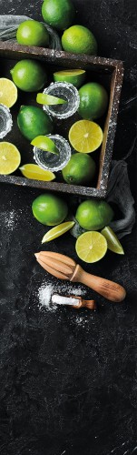 NAKLEJKA NA ŚCIANĘ FOTOTAPETA 75x250 LIMONKA