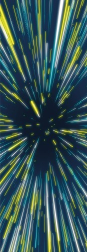 NAKLEJKA NA ŚCIANĘ FOTOTAPETA 87x250 ŚWIATŁA