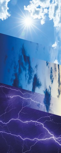NAKLEJKI NA ŚCIANĘ FOTOTAPETA 125x250 POGODA