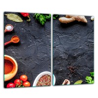 SZKLANA DESKA DO KROJENIA ZESTAW 2x30x52 21039