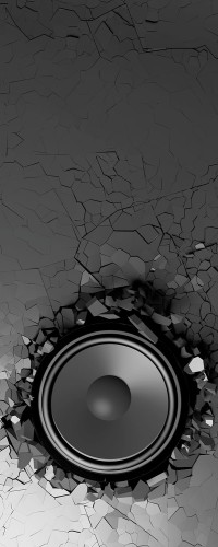FOTOTAPETA NA ŚCIANĘ NAKLEJKA 135x300 MUZYKA