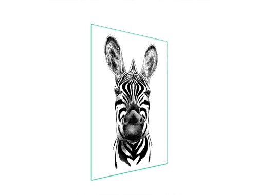 SZKLANA DESKA DO KROJENIA 35x52 Zebra