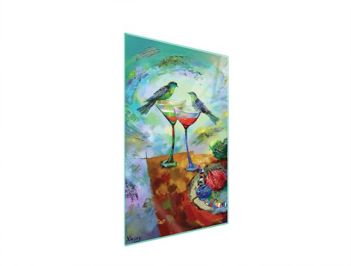 SZKLANA DESKA DO KROJENIA 35x52 Wino