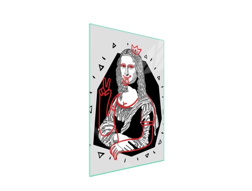 SZKLANA DESKA DO KROJENIA 35x52 Pop Art