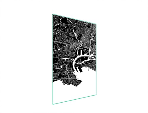 SZKLANA DESKA DO KROJENIA 35x52 Mapa