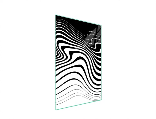 SZKLANA DESKA DO KROJENIA 35x52 Zebra