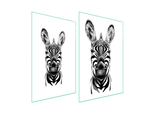SZKLANA PŁYTA OCHRONNA NA KUCHENKĘ 2x35x52 Zebra