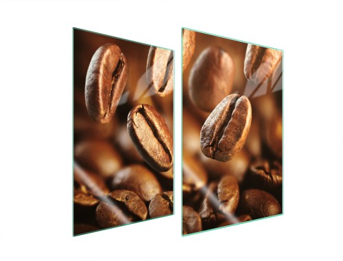 SZKLANA PŁYTA OCHRONNA NA KUCHENKĘ 2x35x52 Kawa