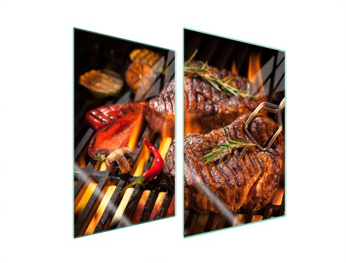 SZKLANA PŁYTA OCHRONNA NA KUCHENKĘ 2x35x52 Grill