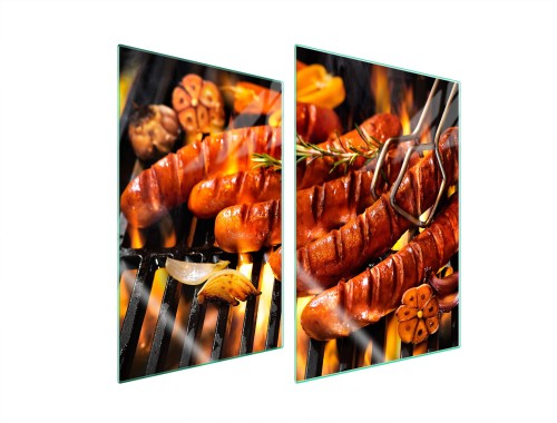 SZKLANA PŁYTA OCHRONNA NA KUCHENKĘ 2x35x52 Grill