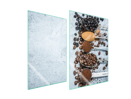 SZKLANA PŁYTA OCHRONNA NA KUCHENKĘ 2x35x52 Kawa