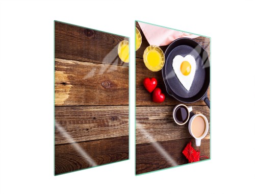 SZKLANA PŁYTA OCHRONNA NA KUCHENKĘ 2x35x52 Drewno