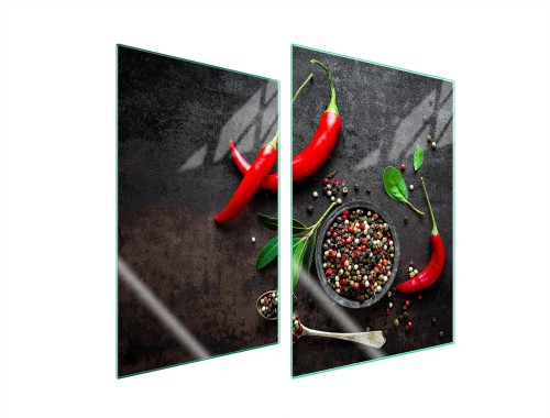 SZKLANA PŁYTA OCHRONNA NA KUCHENKĘ 2x35x52 Chili