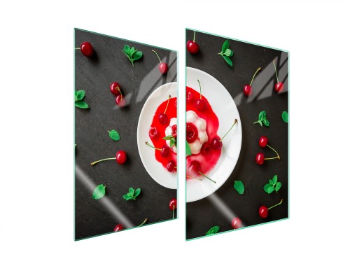 SZKLANA PŁYTA OCHRONNA NA KUCHENKĘ 2x35x52 Owoc