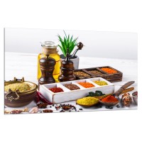 SZKLANA PŁYTA OCHRONNA NA KUCHENKĘ 80x52 90163