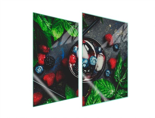 SZKLANA PŁYTA OCHRONNA NA KUCHENKĘ 2x35x52 Owoc