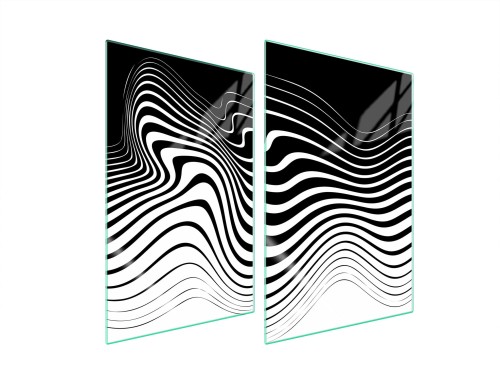 SZKLANA PŁYTA OCHRONNA NA KUCHENKĘ 2x35x52 Zebra