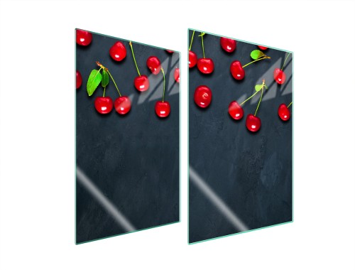 SZKLANA PŁYTA OCHRONNA NA KUCHENKĘ 2x35x52 Owoc
