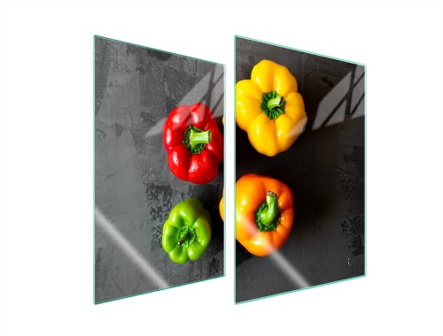 SZKLANA PŁYTA OCHRONNA NA KUCHENKĘ 2x35x52 Papryka