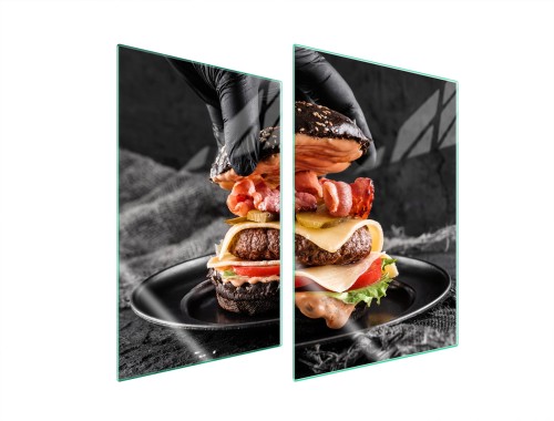 SZKLANA PŁYTA OCHRONNA NA KUCHENKĘ 2x35x52 Kuchnia