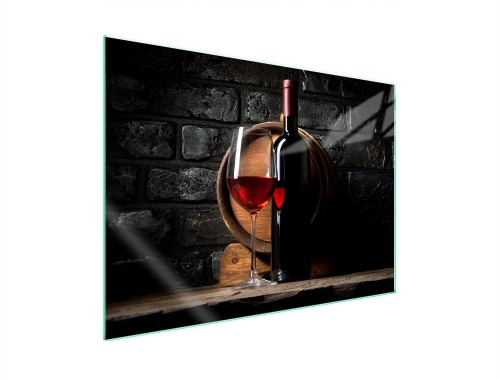 SZKLANA PŁYTA OCHRONNA NA KUCHENKĘ 70x52 Wino