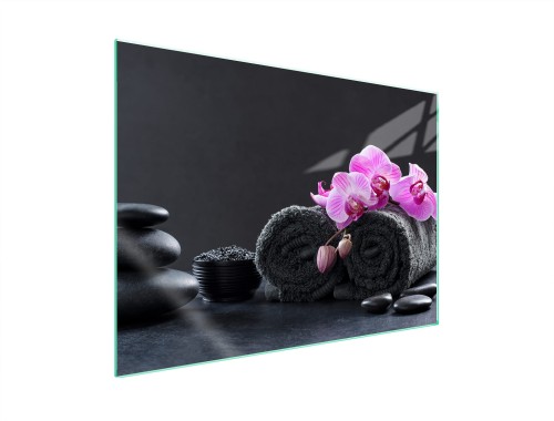 SZKLANA PŁYTA OCHRONNA NA KUCHENKĘ 70x52 Kwiat