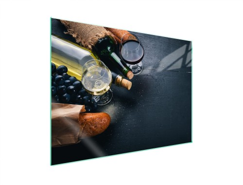 SZKLANA PŁYTA OCHRONNA NA KUCHENKĘ 70x52 Wino