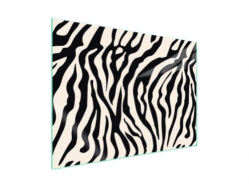 SZKLANA PŁYTA OCHRONNA NA KUCHENKĘ 70x52 Zebra