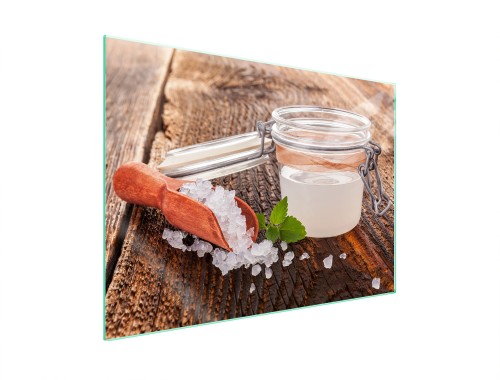 SZKLANA PŁYTA OCHRONNA NA KUCHENKĘ 70x52 Sól