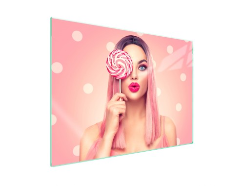 SZKLANA PŁYTA OCHRONNA NA KUCHENKĘ 70x52 Kobieta