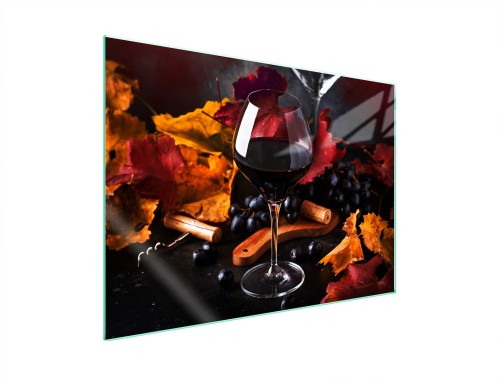 SZKLANA PŁYTA OCHRONNA NA KUCHENKĘ 70x52 Wino