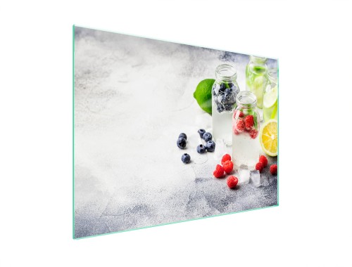 SZKLANA PŁYTA OCHRONNA NA KUCHENKĘ 70x52 Owoc