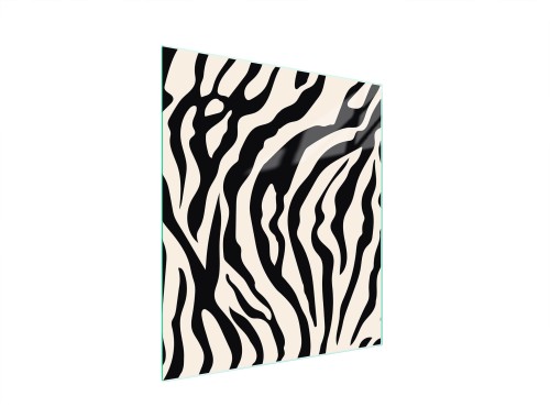 SZKLANA DESKA DO KROJENIA 45x52 Zebra