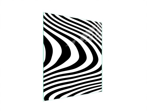 SZKLANA DESKA DO KROJENIA 45x52 Zebra