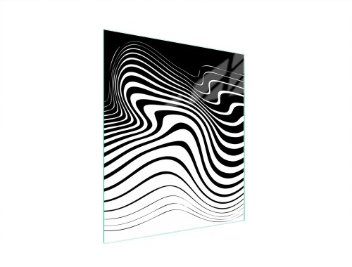 SZKLANA DESKA DO KROJENIA 45x52 Zebra