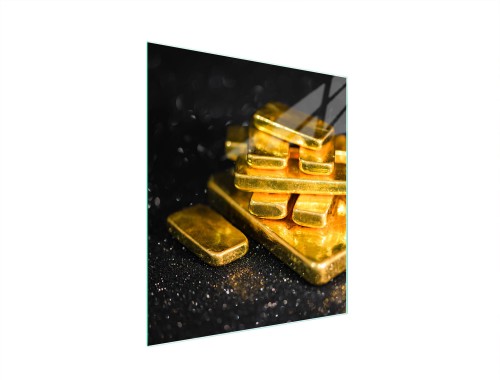 SZKLANA DESKA DO KROJENIA 45x52 Złoto
