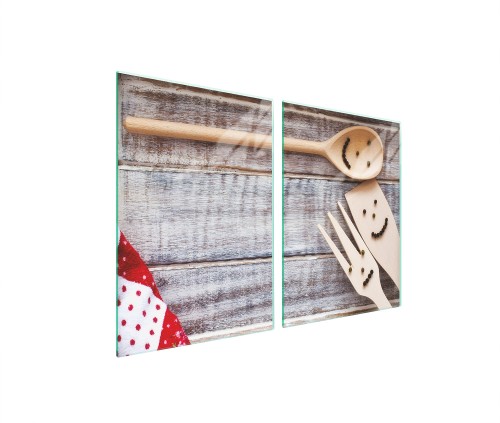SZKLANA PŁYTA OCHRONNA NA KUCHENKĘ 2x45x52 Łyżka