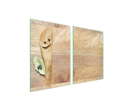 SZKLANA PŁYTA OCHRONNA NA KUCHENKĘ 2x45x52 Łyżka