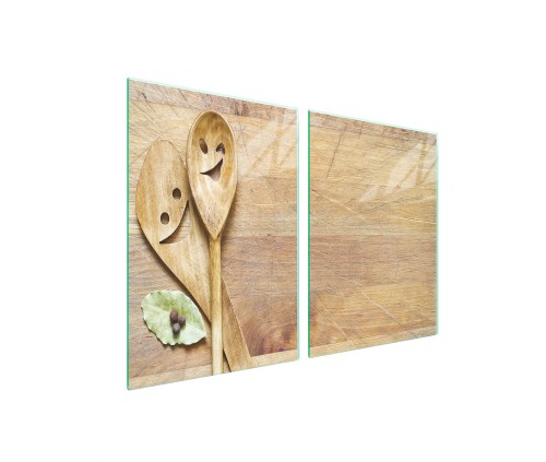 SZKLANA PŁYTA OCHRONNA NA KUCHENKĘ 2x45x52 Łyżka