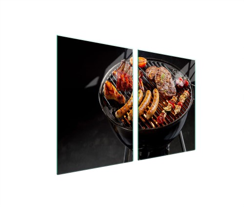SZKLANA PŁYTA OCHRONNA NA KUCHENKĘ 2x45x52 Grill