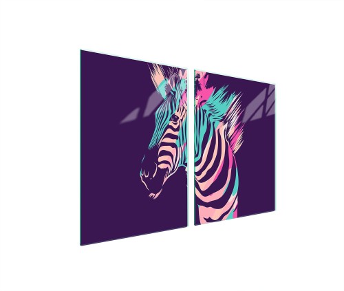 SZKLANA PŁYTA OCHRONNA NA KUCHENKĘ 2x45x52 Zebra