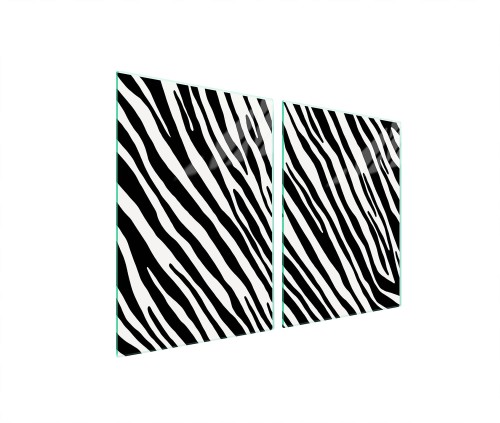 SZKLANA PŁYTA OCHRONNA NA KUCHENKĘ 2x45x52 Zebra