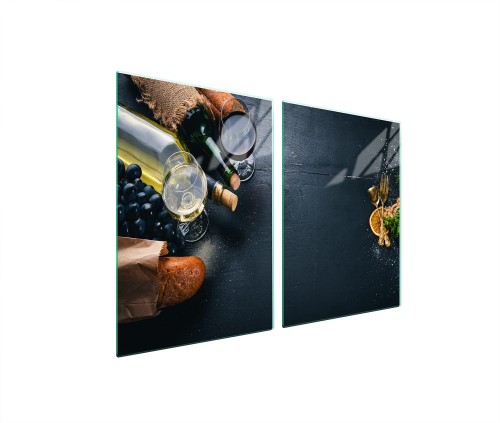 SZKLANA PŁYTA OCHRONNA NA KUCHENKĘ 2x45x52 Wino