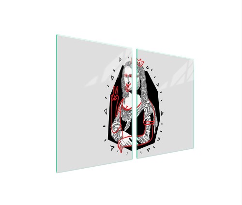 SZKLANA PŁYTA OCHRONNA NA KUCHENKĘ 2x45x52 Pop Art