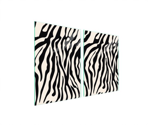 SZKLANA PŁYTA OCHRONNA NA KUCHENKĘ 2x45x52 Zebra