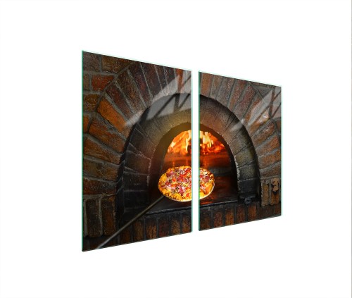 SZKLANA PŁYTA OCHRONNA NA KUCHENKĘ 2x45x52 Pizza