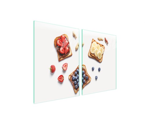 SZKLANA PŁYTA OCHRONNA NA KUCHENKĘ 2x45x52 Kuchnia