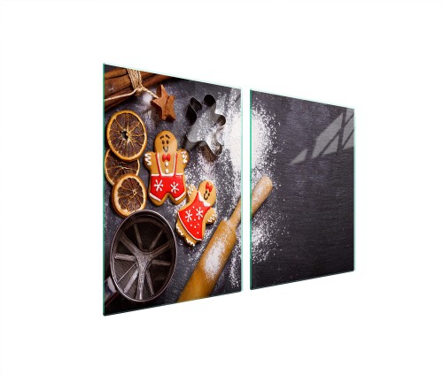 SZKLANA PŁYTA OCHRONNA NA KUCHENKĘ 2x45x52 Kuchnia